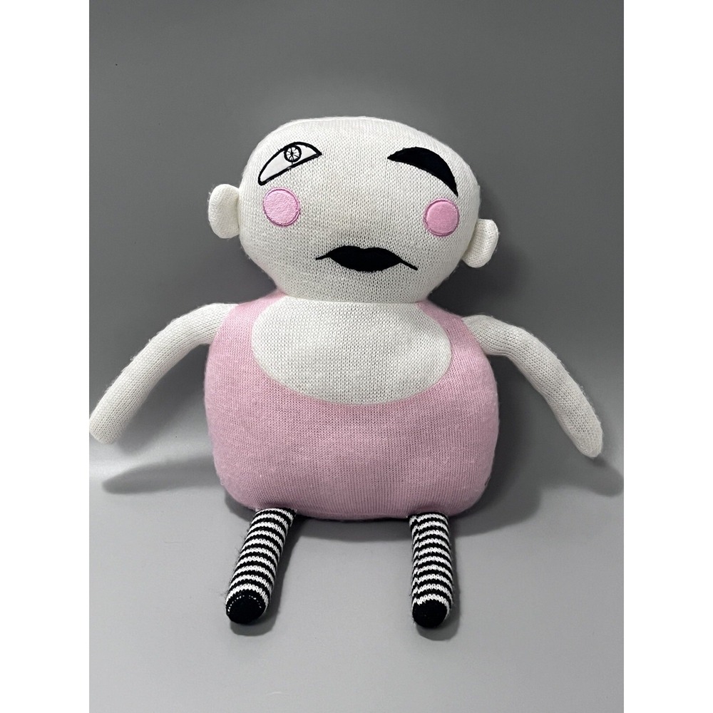 LUCKY BOY SUNDAY Jealous Baby Doll Stuffed Plush Alpaca Knit Yarn $110 Retail